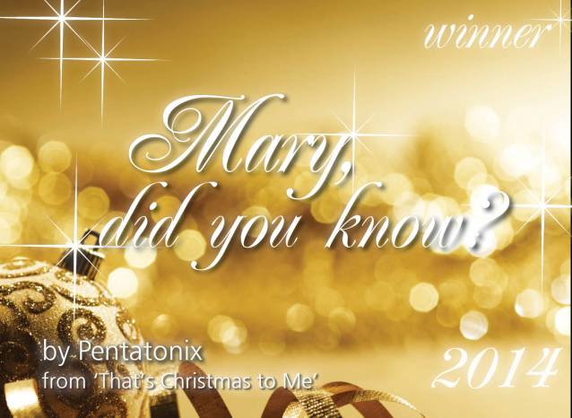 2014 Christmas Carol of the Year Winner